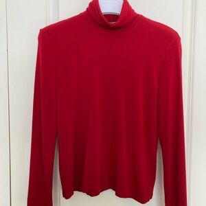 Lauren red turtleneck